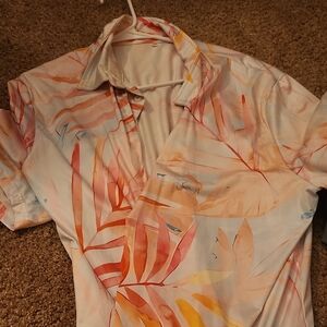 Tropical Print Men's Shirt